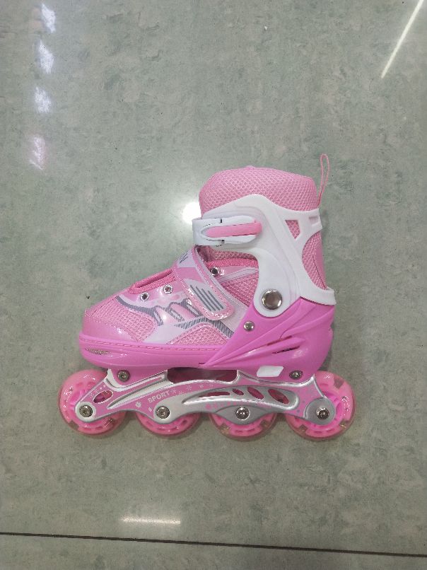 Line Soft Roller Skates Pu Full Flash Roller Skates Children's Skates details Picture