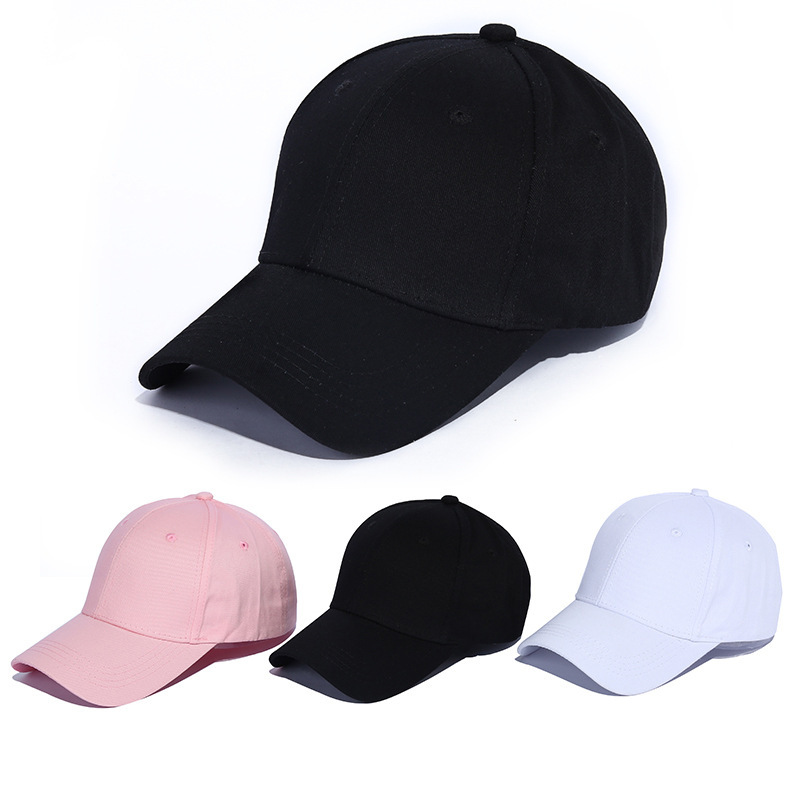 Foreign trade wholesale fashion solid color baseball cap lovers casual visor hat summer trend cap manufacturers direct sales thumbnail
