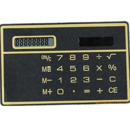 Card-type thin calculator, portable solar calculator, learning and office supplies details Picture