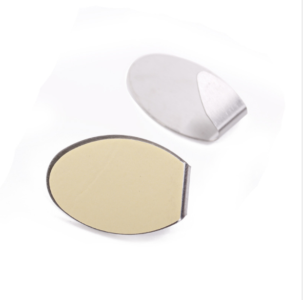 Stainless steel strong adhesive hook, adhesive type miscellaneous hook, coat hook, seamless waterproof hook, 2 pieces in various shapes Specification image
