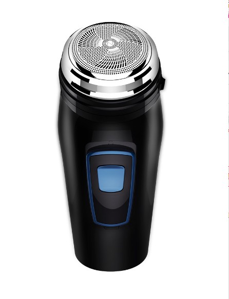 Real man electric razor single head razor rechargeable men's beard knife round head beard shaving knife thumbnail