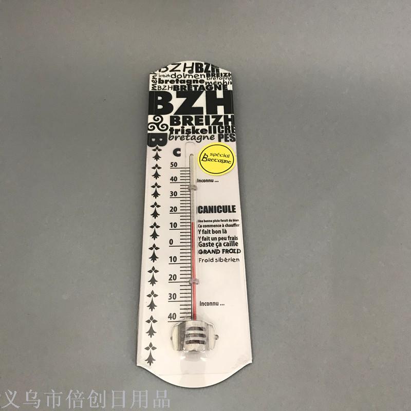 铁板温度计 室内外镀锌铁温度计 定制热转印刷温度计细节图
