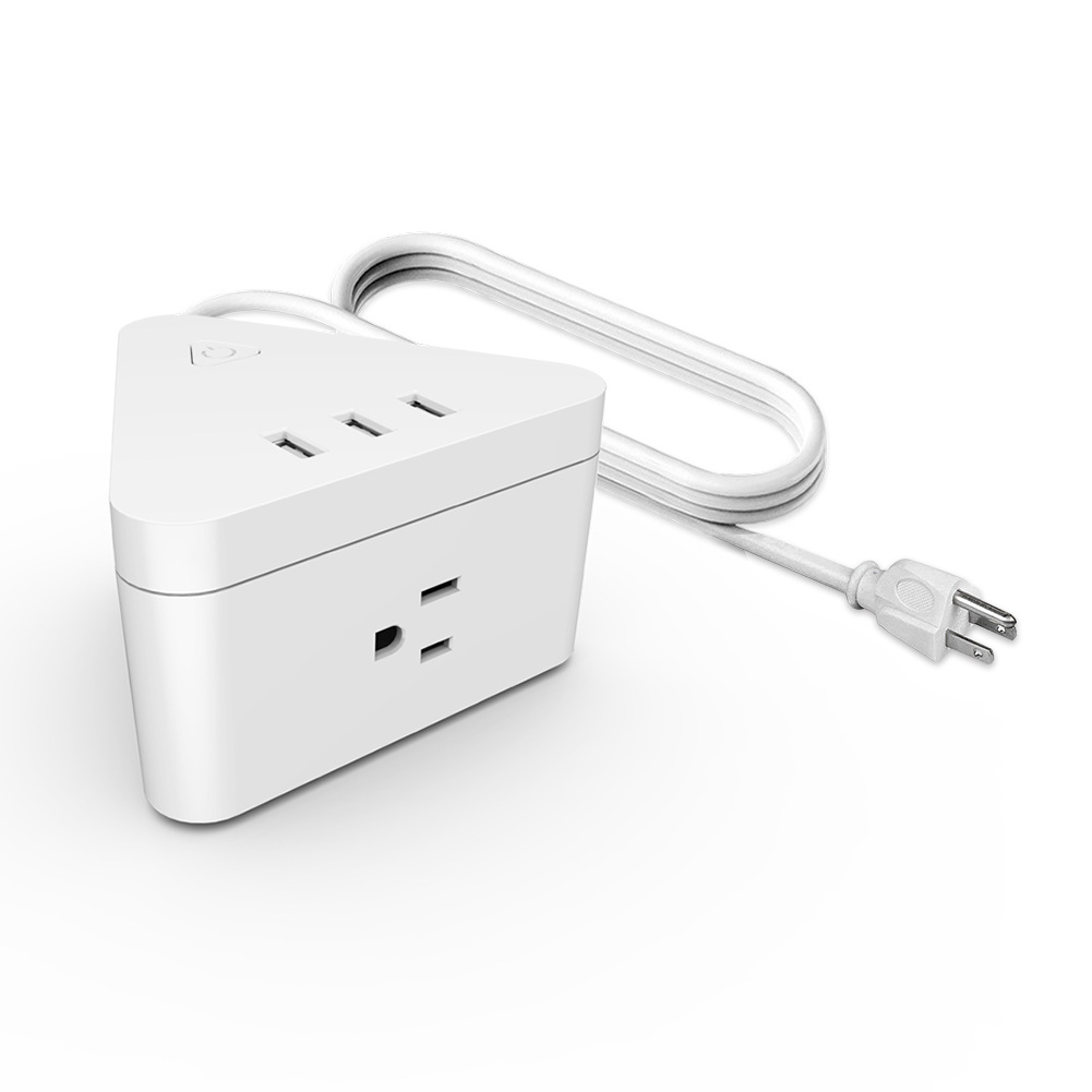 New private model wifi smart socket row plug us standard 3 hole AC output