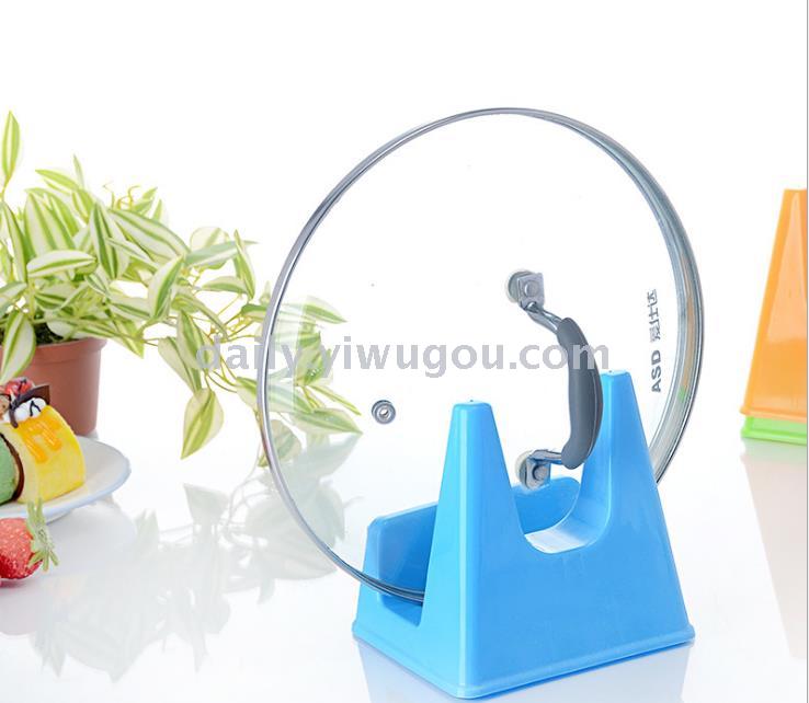 Multi-purpose pot cover holder for kitchen with drain tank pot cover seat Cutting board holder Knife holder