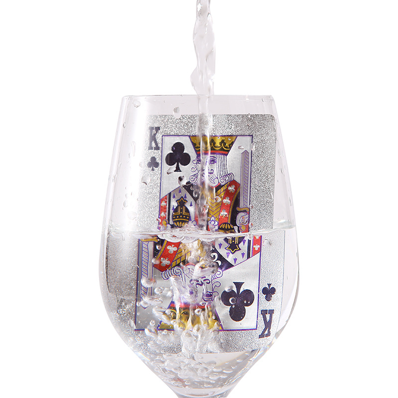 厂家直销24k防水金箔扑克牌PET塑料金色扑克跨境货源外币图案批发产品图