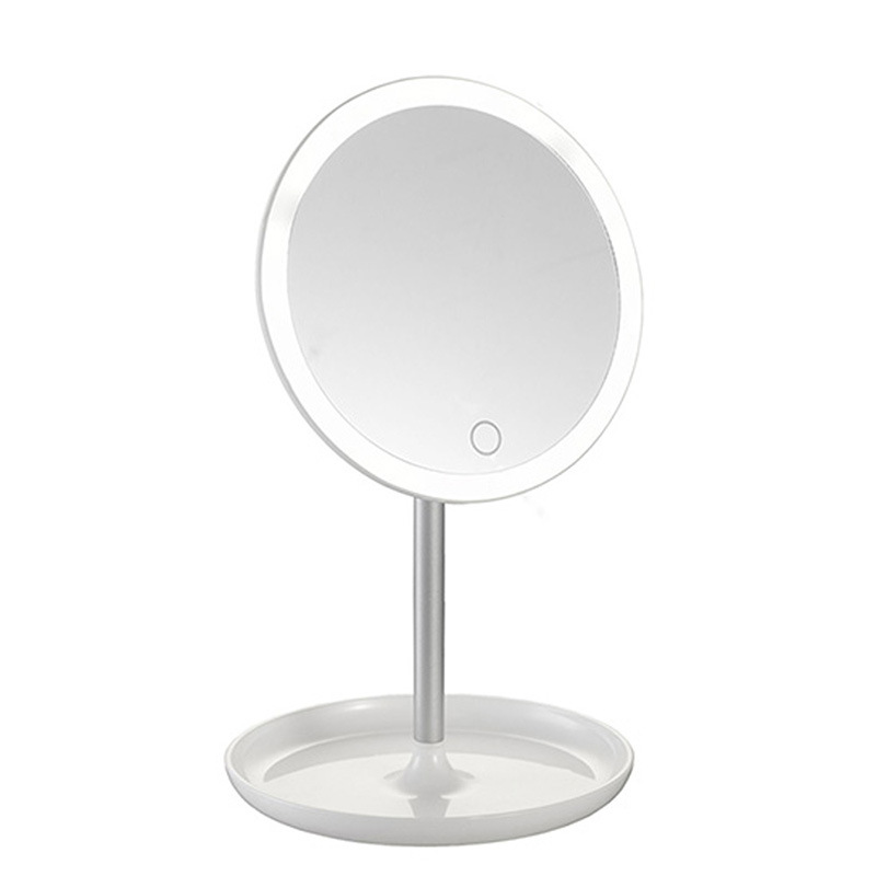 Folding portable LED makeup mirror light touch dimmer table dressing light