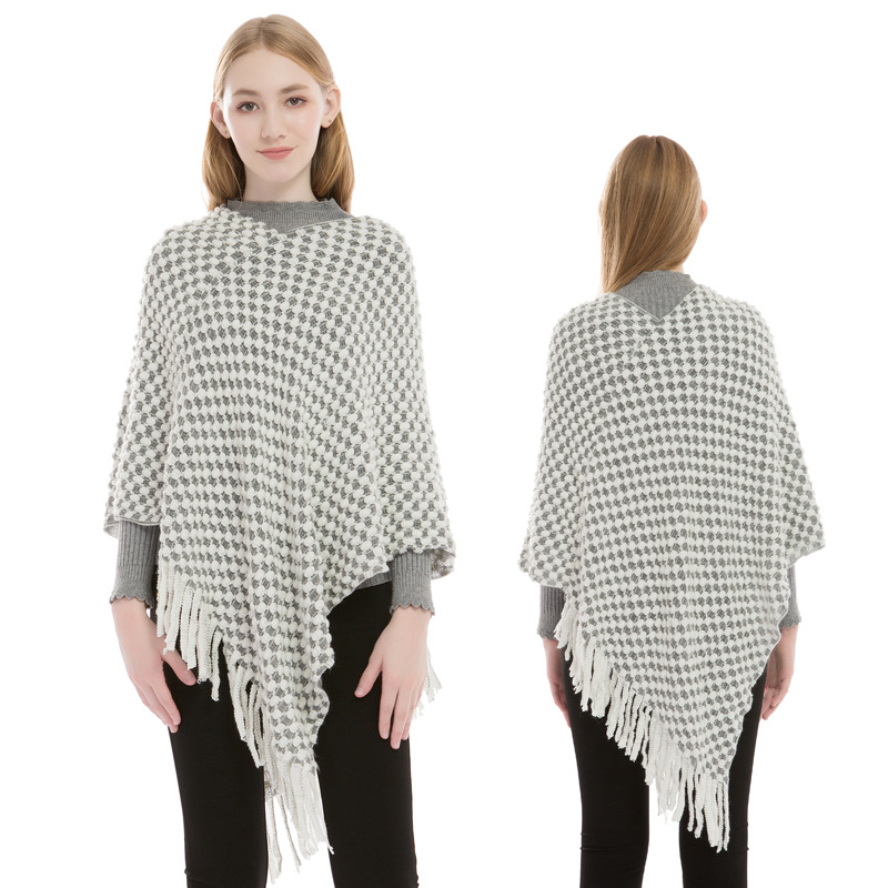 Imitation Cashmere Cape in Different Colors
