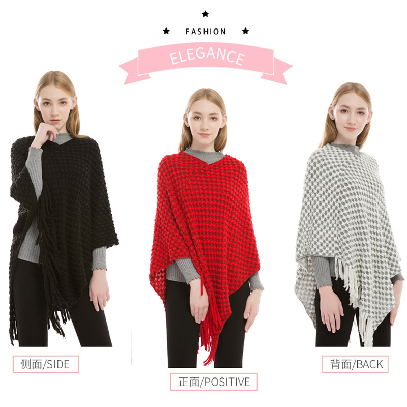 Imitation Cashmere Cape Styled in Multiple Ways