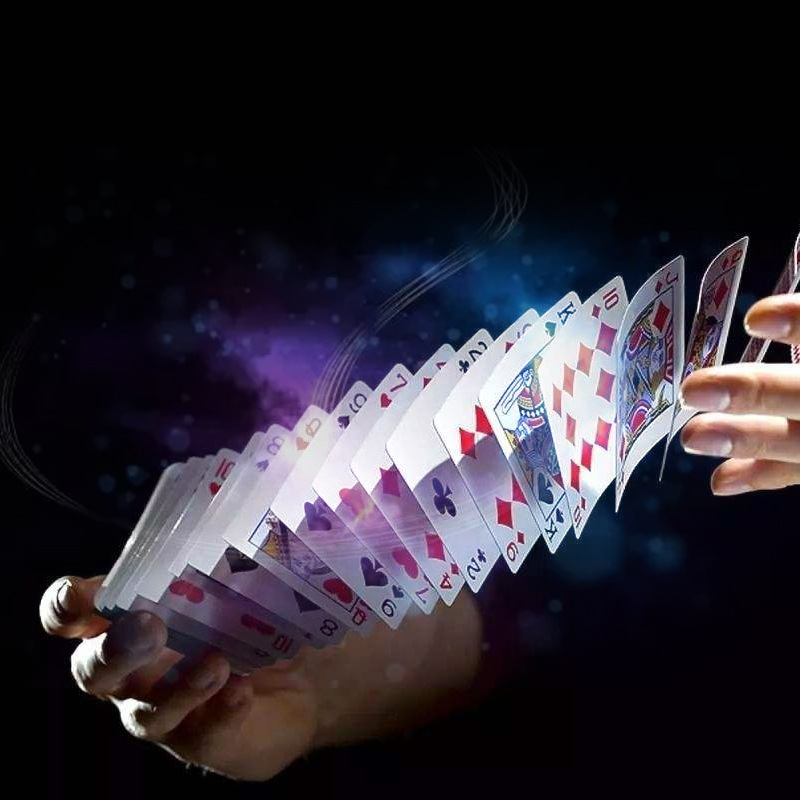 厂家直销二代魔术道具长短牌原子牌10元店货源刘谦魔术扑克牌玩具细节图