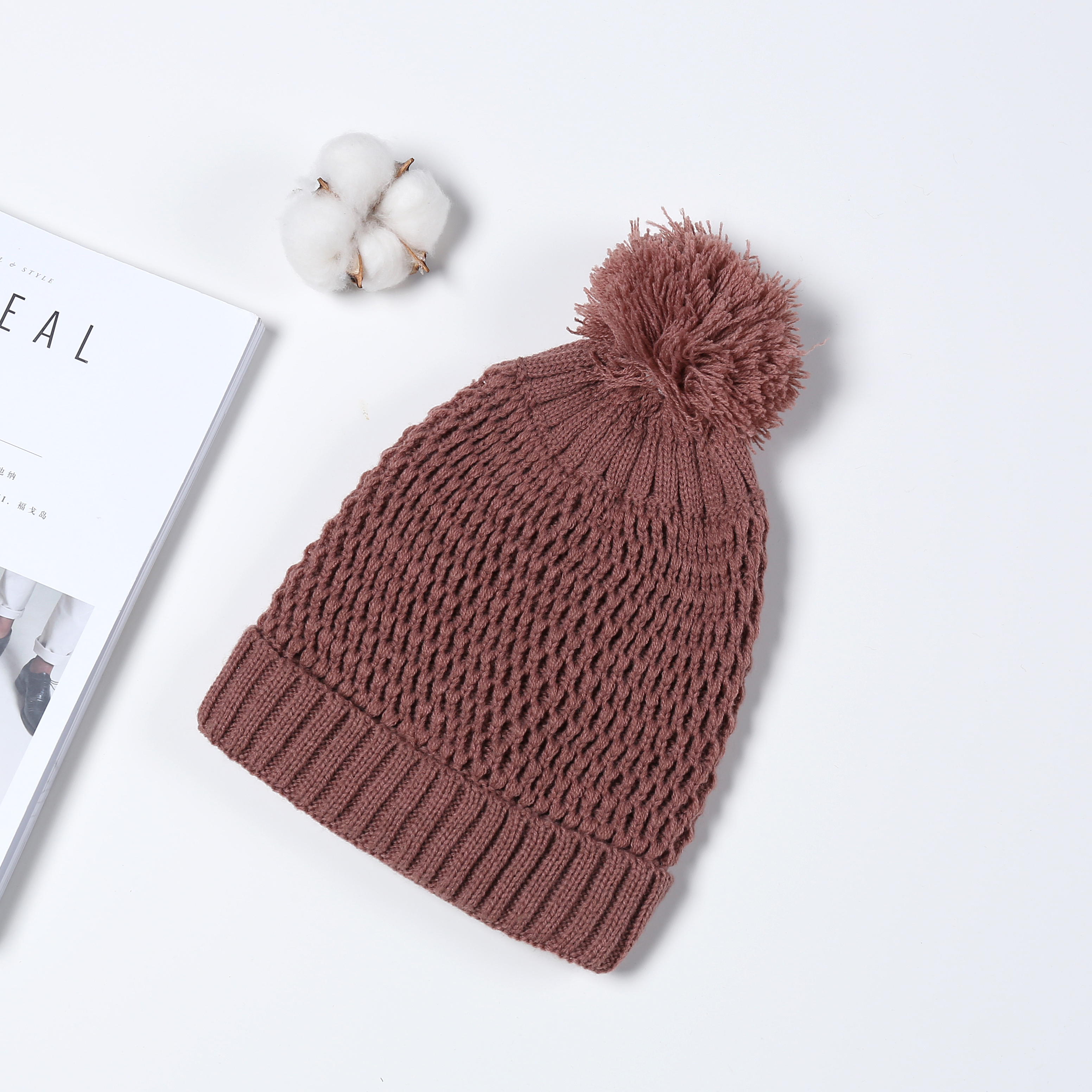 Knit hat beanie hat ear cap Lei Feng hat inventory disposal full figure