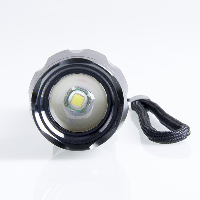 Outdoor LED long-range 3-level strong light aluminum alloy self-defense super bright flashlight Application Scenario