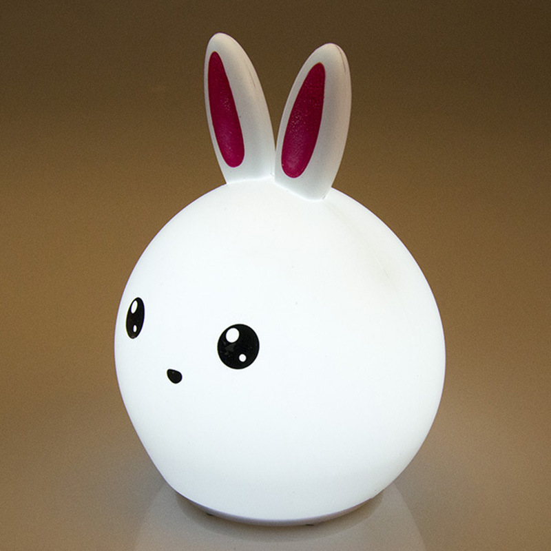 Colorful USB charging new small night lamp imitation silicone cartoon lamp atmosphere lamp gift lamp