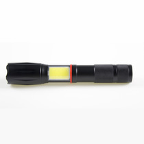 COB+T6 flashlight retractable focusing working lamp with magnet