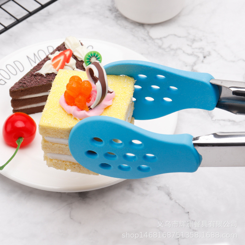 Kitchen tools: scissors, food tongs, hotel kitchenware, stainless steel, silicone, barbecue tongs, steak tongs, bread tongs Application Scenario