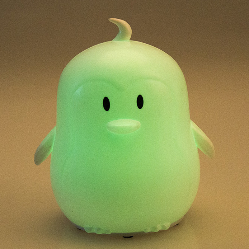 Colorful USB charging new small night lamp imitation silicone cartoon lamp atmosphere lamp