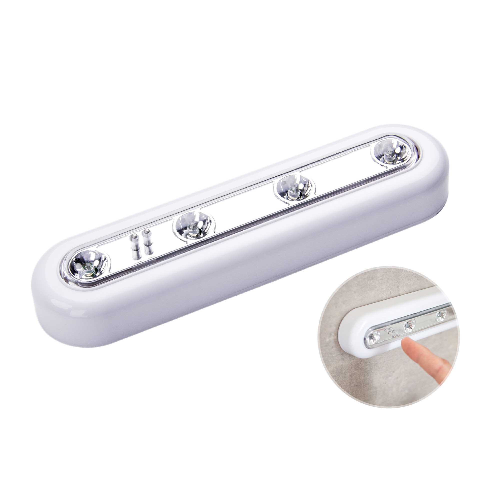 Home decoration 4LED touch sensor lamp bedside patting clothes cabinet smart LED small night light