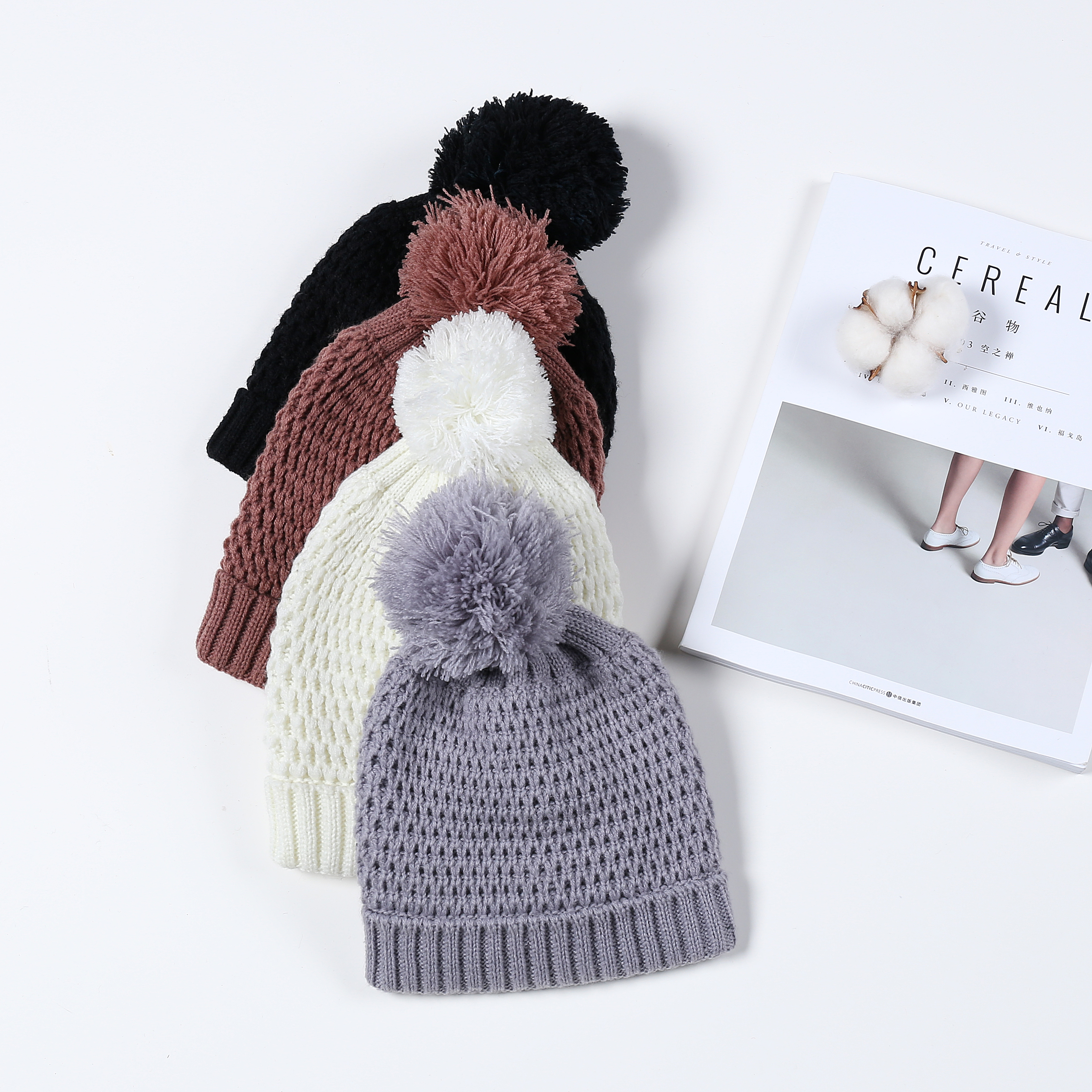 Knit hat beanie hat ear cap Lei Feng hat inventory disposal Specification drawing