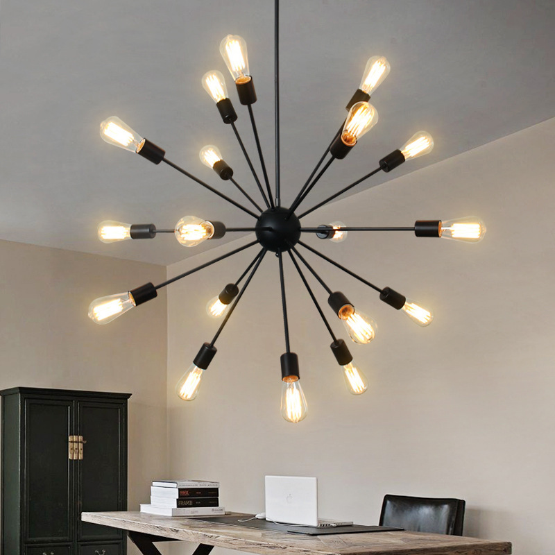 Nordic satellite lamp creative Nordic tie Yi lamp personality study lamp Specification drawing