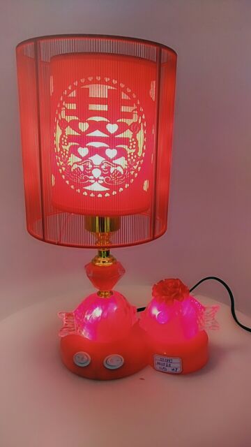 Wedding table lamp, festive supplies, big red bedside lamp, wedding table lamp, festive supplies, big red bedside lamp