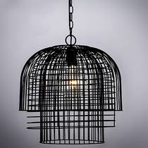 American industrial lamp LOFE cafe lamp individual dining room living room birdcage lamp creative dining room bar lamp lamp
