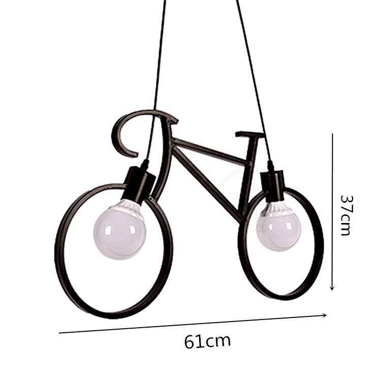 Nordic bicycle chandelier dining room bedroom characteristic light corridor light individual study light