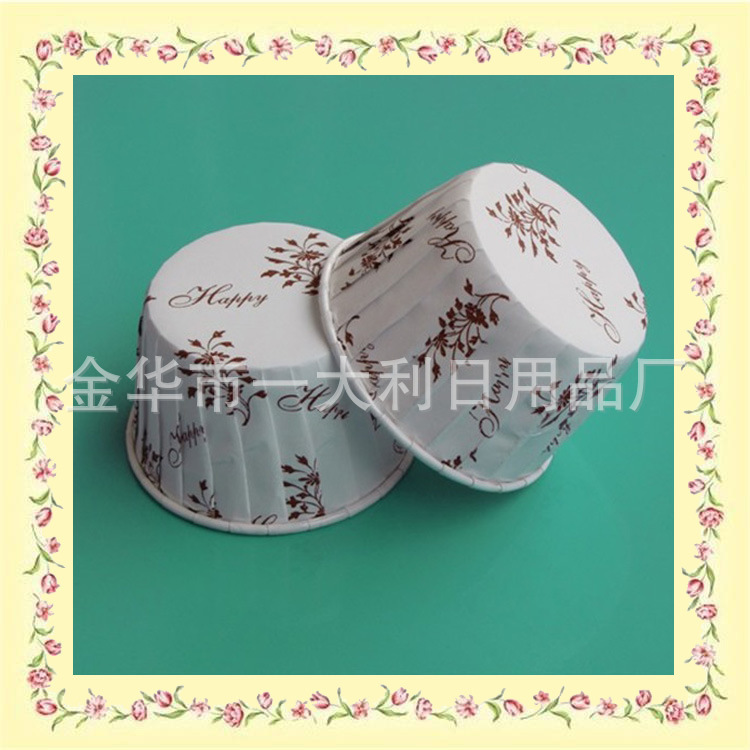 Customized LOGO high temperature resistant roll cupcake cupcake 110g coated cupcake cupcake holder oil proof cupcake thumbnail