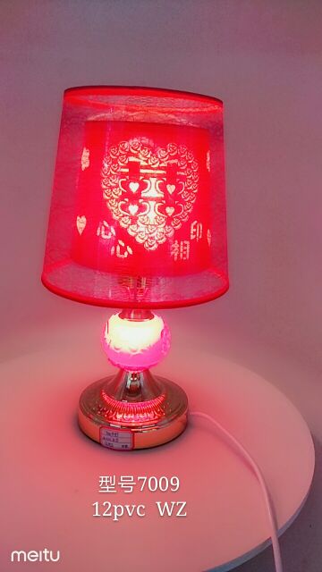 Wedding table lamp, festive supplies, big red bedside lamp, wedding table lamp, festive supplies, big red bedside lamp Specification image