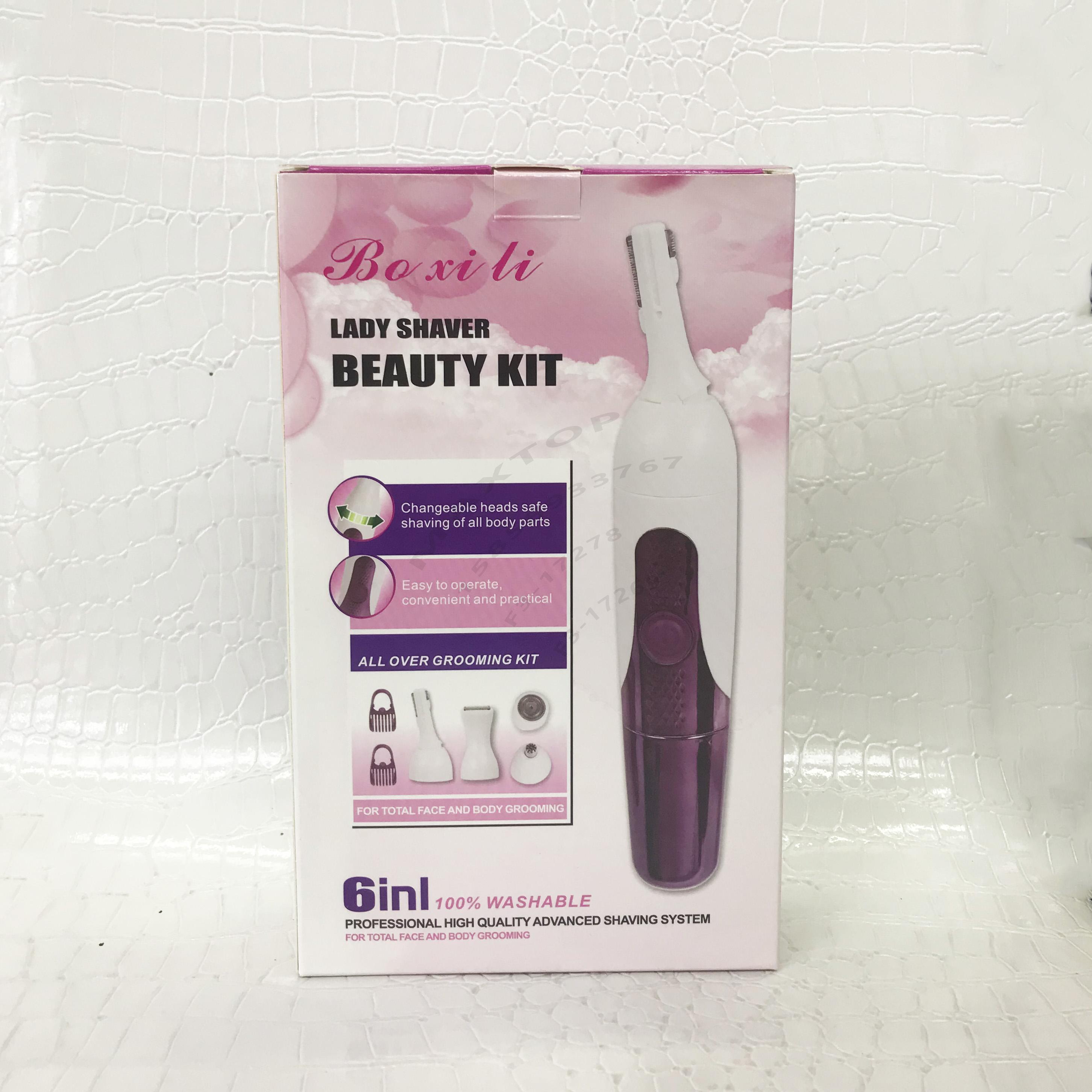 New women's 6in1 Hair remover Electric shaver boxili Hair shaver Nose hair trimmer full figure