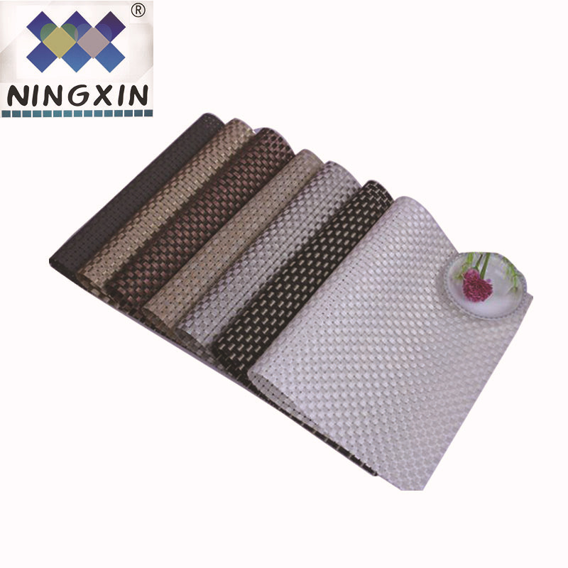 pvc dining table solid color 30*45 cm eco-friendly table mat, Terslin heat insulation and heat-resistant mat, Western table mat easy to wash, quick to dry and anti-slip details Picture