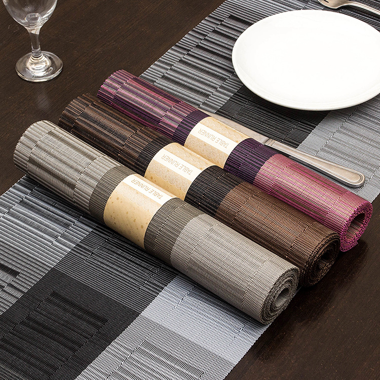 European-style table flag 30*180cm hotel table flag hotel Western cuisine heat insulation table mat details Picture