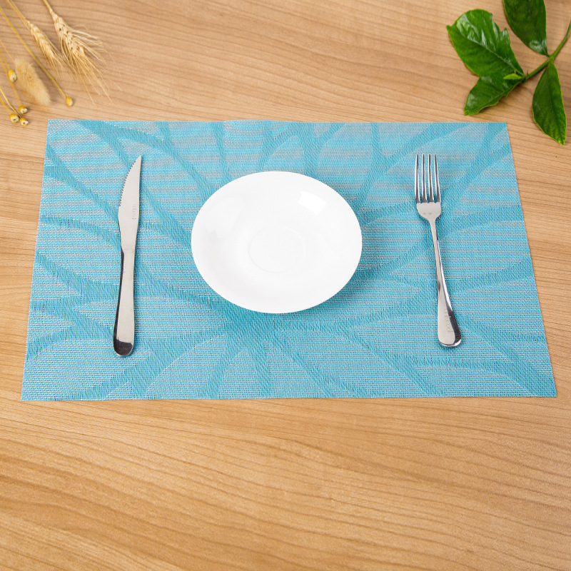 Wholesale of 30*45cm heat-insulating coasters, a classic anti-slip mat for hotels with a mesh jacquard pattern for one meal Specification image