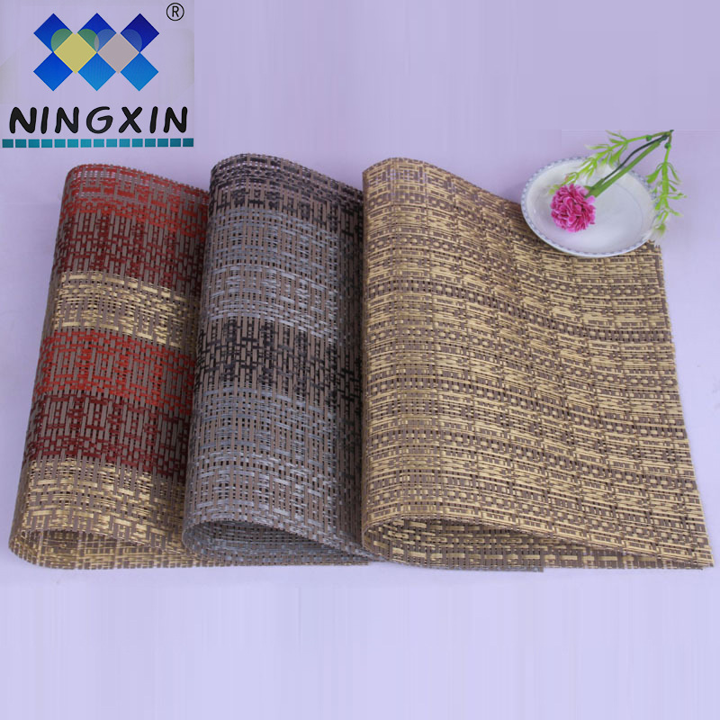 30*45cm eco-friendly pvc Western placemats, hotel Western placemats, new woven table MATS, quick-drying after washing Specification image