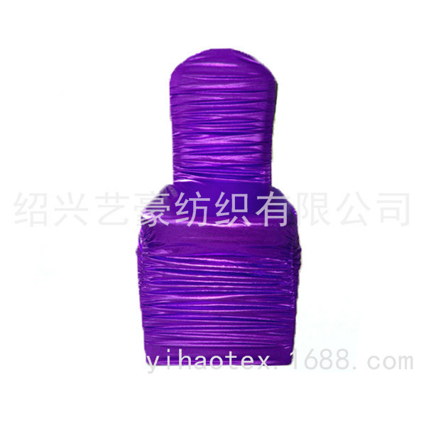 Enlarged and thickened elastic gold-embossed chair covers, hotel and restaurant chair covers, wedding and celebration chair covers, elastic chair covers Specification image