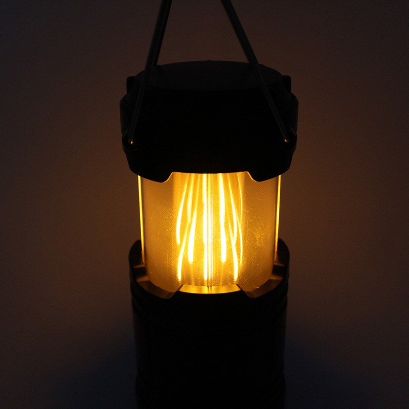 Camping lamp Outdoor camping lamp flame horse lamp multi-function emergency lamp with magnet