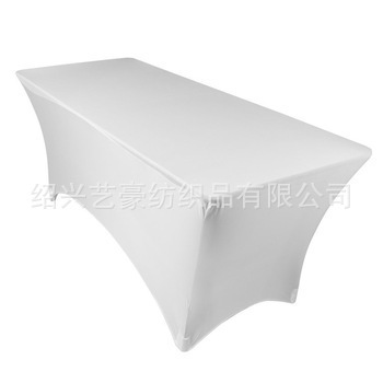 New cocktail elastic tablecloth, wedding hotel banquet bar counter decoration fabric, dust-proof elastic tablecloth details Picture