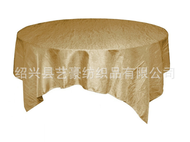 We have been providing round and square household chameleon crepe tablecloths, hotel wedding decoration tablecloths and Western dining tablecloths for a long time Specification image