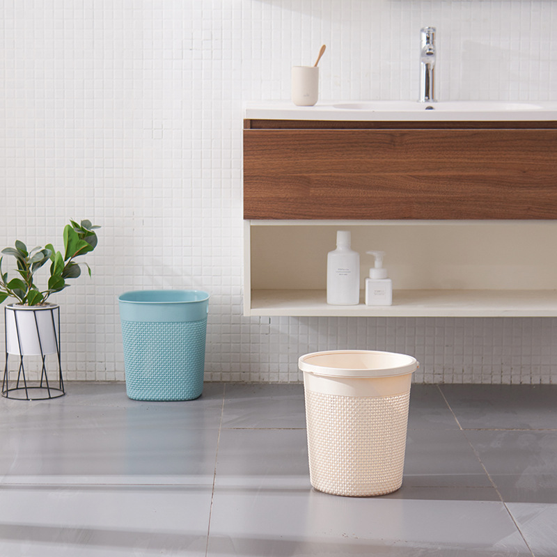 厂家直销小号满天星垃圾桶便携办公室纸篓厨房卫生间无盖垃圾桶