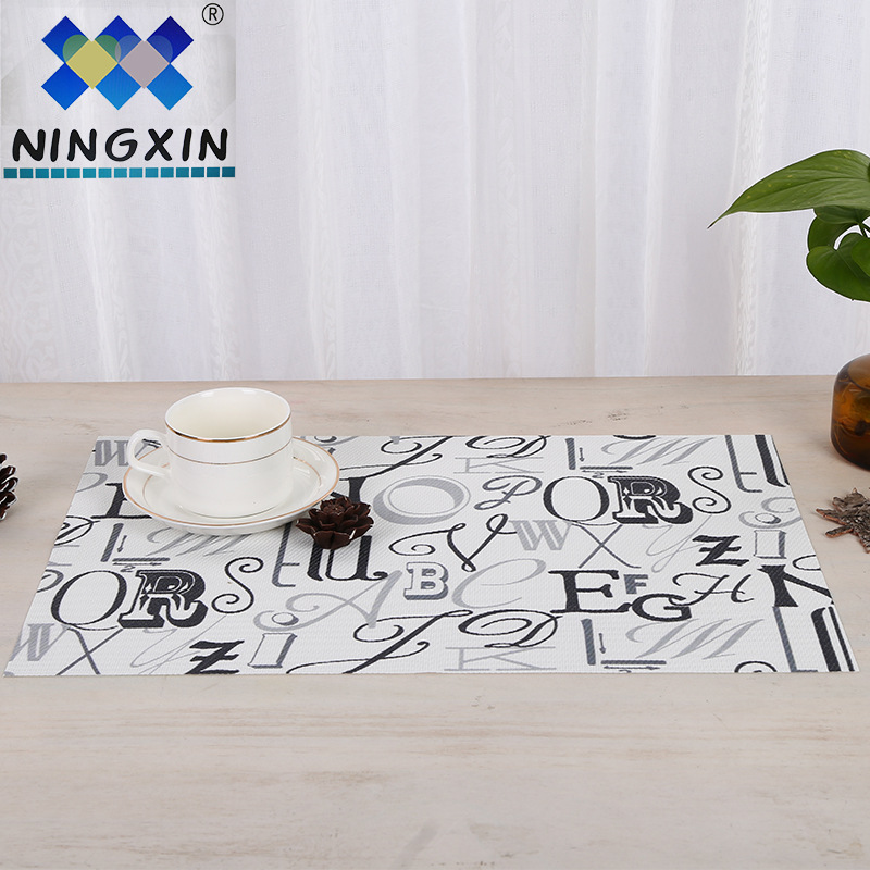 Creative PVC printed placemats, waterproof and heat-insulating table MATS, customized hotel and family gifts, anti-slip MATS, factory direct sales Specification image