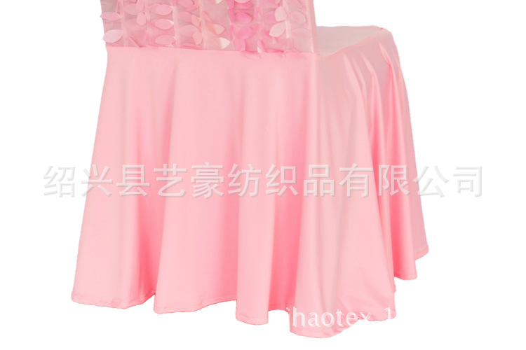 Hot-selling leaf flower elastic chair covers, hotel chair covers, wedding and celebration chair covers, restaurant elastic chair back covers details Picture