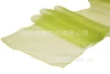 European and American polyester organer yarn decorative table flag 30*275CM high-density lockedge table flag solid color transparent table strap Specification image