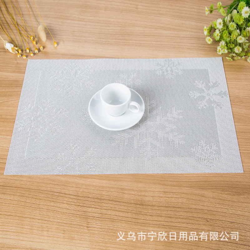 One Meal Of Teslin Fashion Western Placemat Christmas Placemat Holiday Gift Placemat Specification drawing