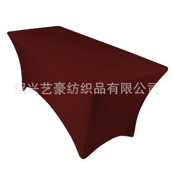 New cocktail elastic tablecloth, wedding hotel banquet bar counter decoration fabric, dust-proof elastic tablecloth Application Scenario