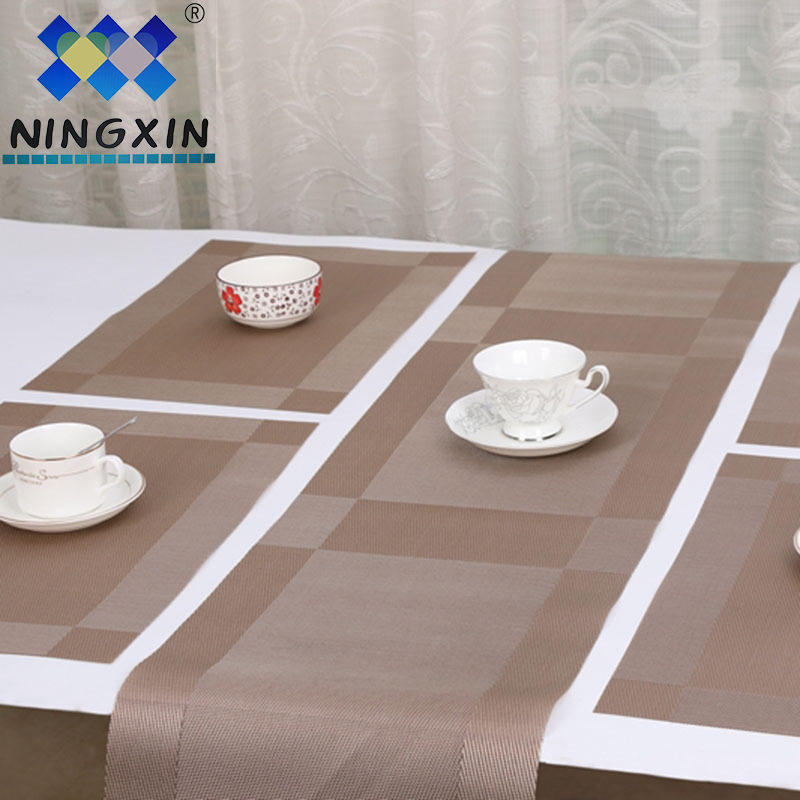 Single-frame table flag 30*135CM single-frame Western placemat hotel anti-slip and wear-resistant table flag placemat Application Scenario