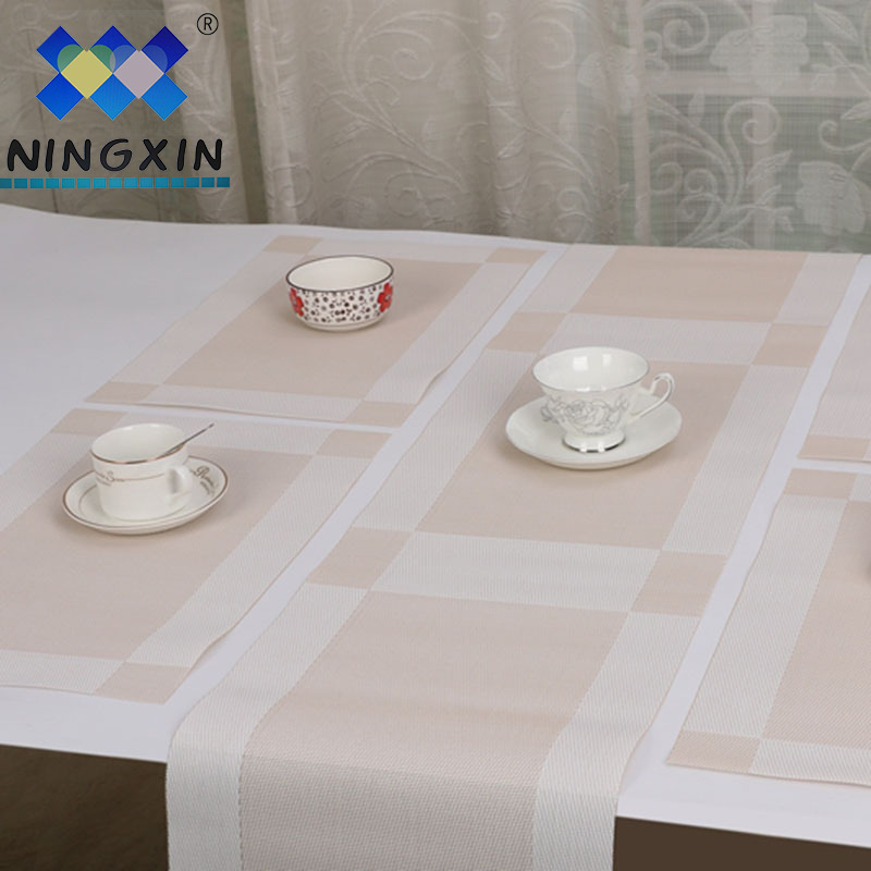 Single-frame table flag 30*135CM single-frame Western placemat hotel anti-slip and wear-resistant table flag placemat details Picture