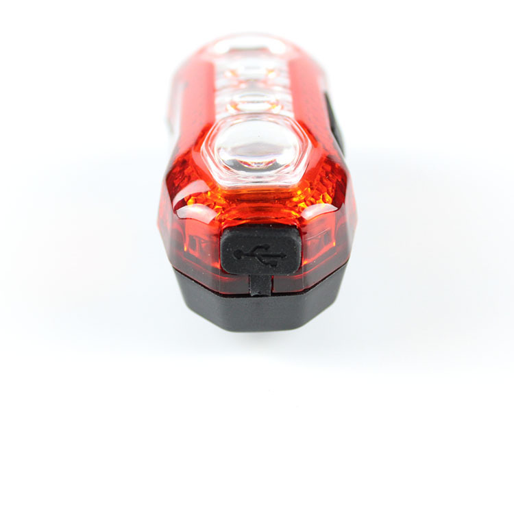 Mountain bike rear light Bicycle LED warning light USB charging waterproof cycling light