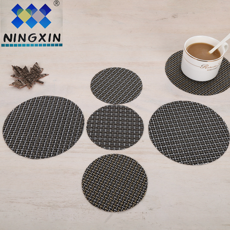 10*10cm厂家PVC杯垫 简约圆形方形百搭隔热杯垫 防水防滑茶杯垫