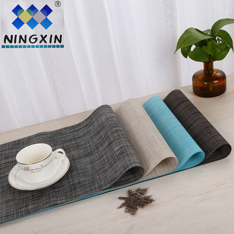 Modern, simple and versatile solid and two-color classic Western placemats, table flags, 30*135CM cover towels and tablecloths wholesale Specification image