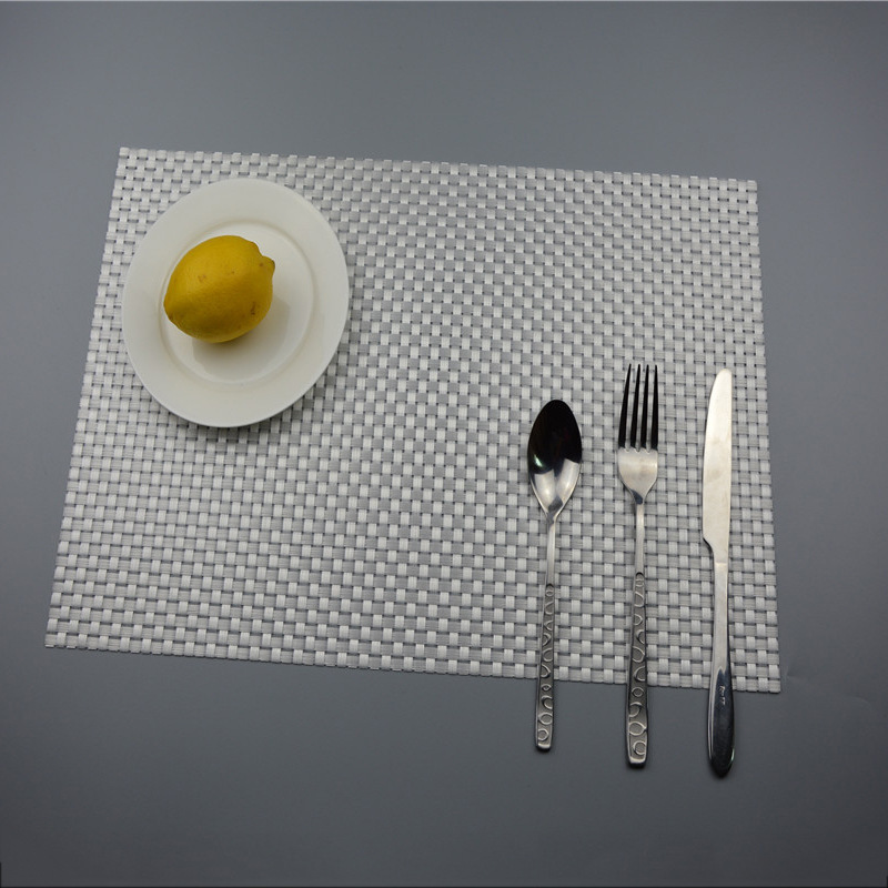 pvc dining table solid color 30*45 cm eco-friendly table mat, Terslin heat insulation and heat-resistant mat, Western table mat easy to wash, quick to dry and anti-slip Application Scenario