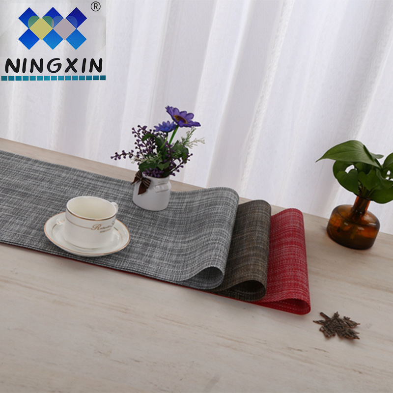 Modern, simple and versatile solid and two-color classic Western placemats, table flags, 30*135CM cover towels and tablecloths wholesale details Picture