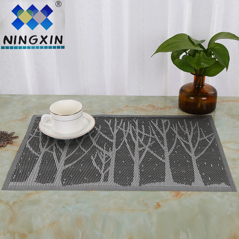 Little Tree jacquard PVC Western placemats Hotel Classic Modern Western placemats 30*45cm anti-slip coasters Placemats Application Scenario